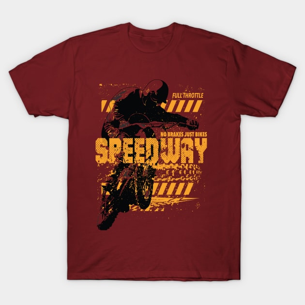 Speedway Grand Prix Full Throttle T-Shirt by CGD